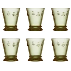 Abeille waterglas 26 cl 6-pack, Olivengroen