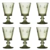 Abeille wijnglas 24 cl 6 pack, Olijfgroen