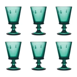 Abeille wijnglas 24 cl 6-pack, Smaragdgroen