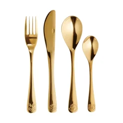 Aida kinderbestek 4-delig, Gold