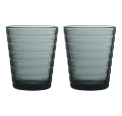 Aino Aalto tumbler 2-pack 22 cl, Donkergrijs