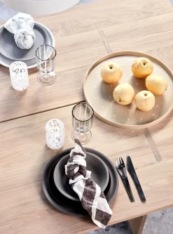 Aki dienblad Ø36,5 cm, Beige