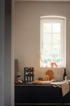 Alfredo zoutvat Ø8,5 cm, Eikenhout-roestvrij staal