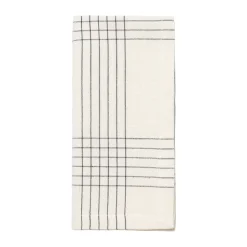 Alice stoffen servet 45x45 cm, Black-natural