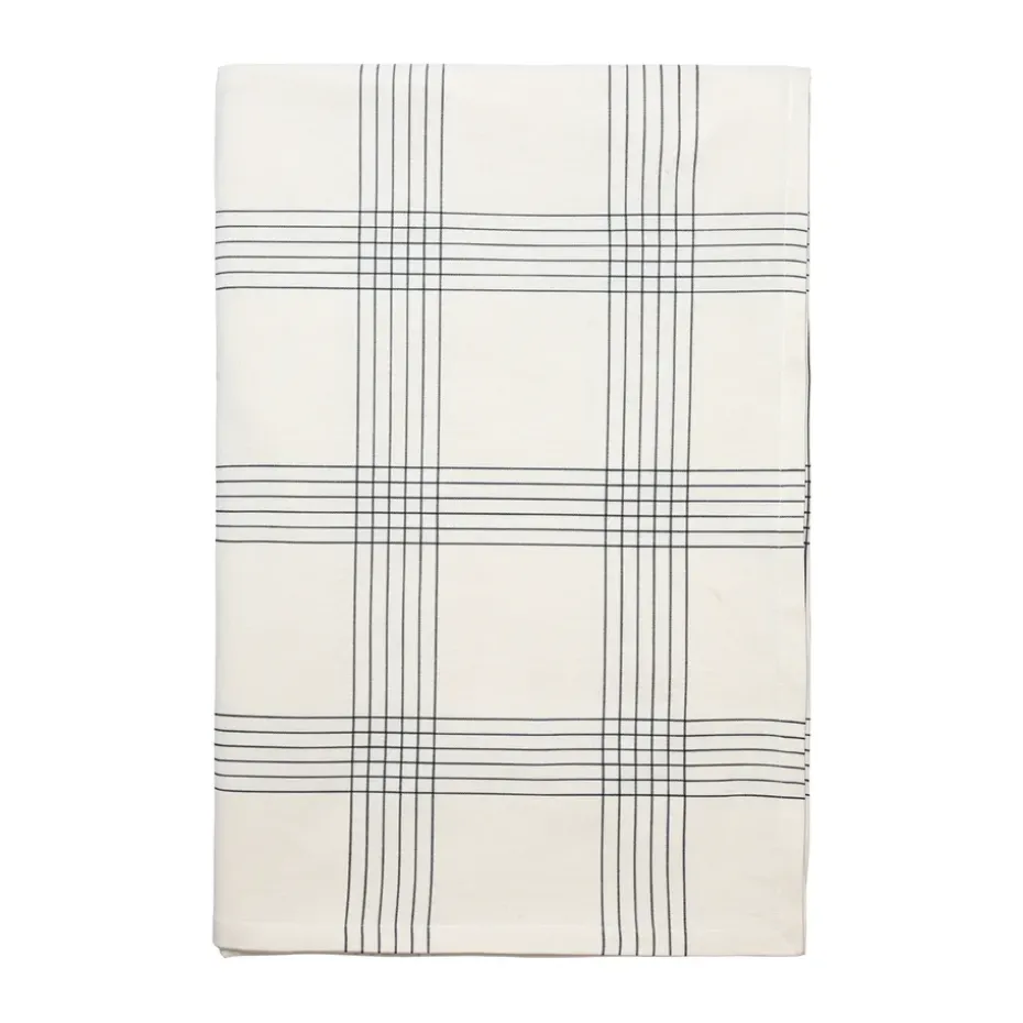 Alice tafellaken, 160x300 cm, Black-Natural