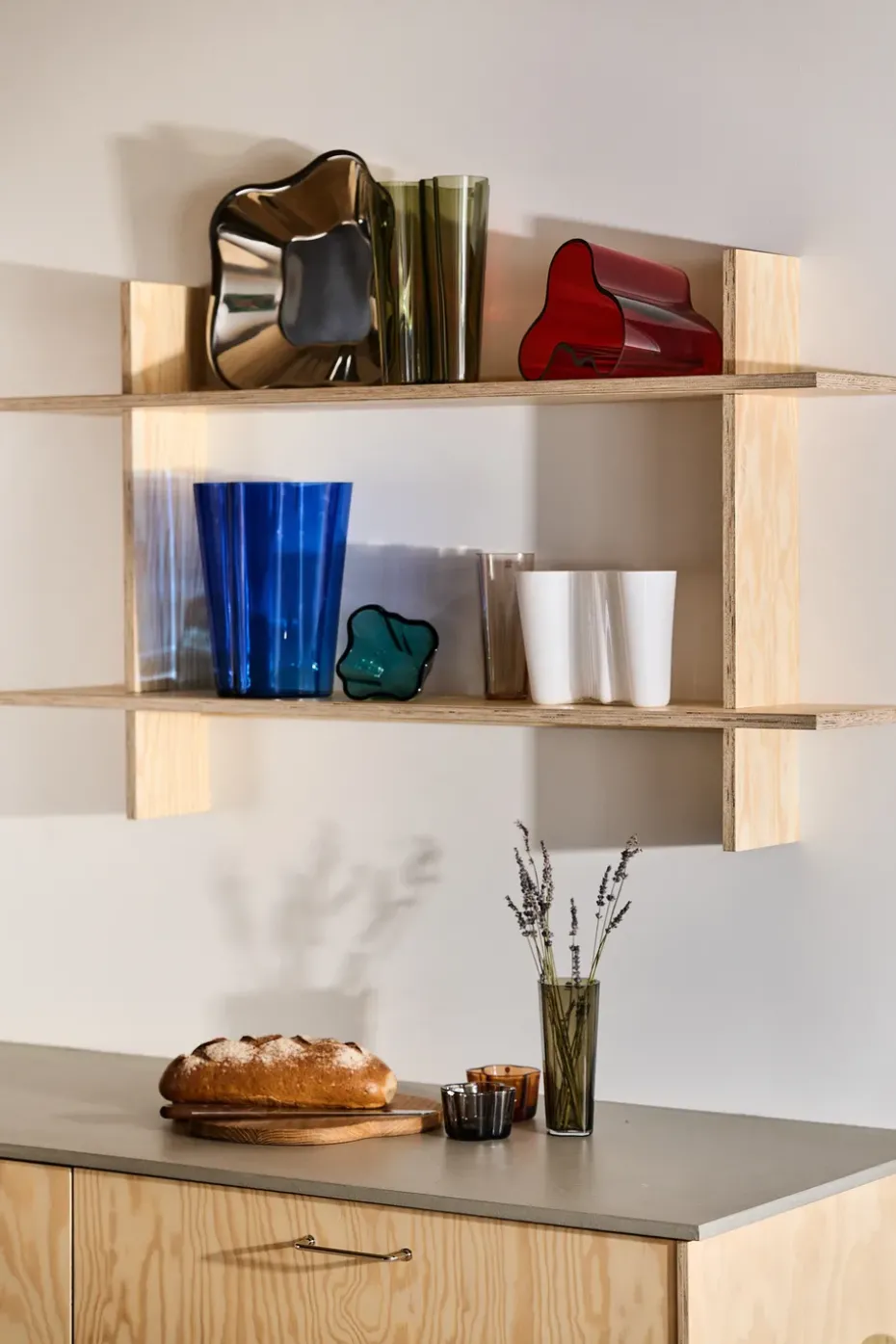 Alvar Aalto schaaltje 60x358 mm, Roestvrij Staal