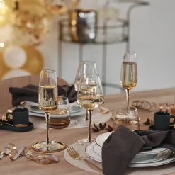 Amber champagneglas, 20 cl.