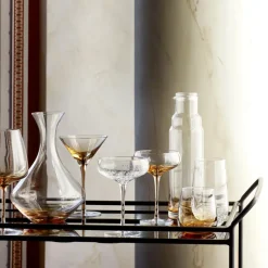 Amber rood wijnglas, 65 cl.