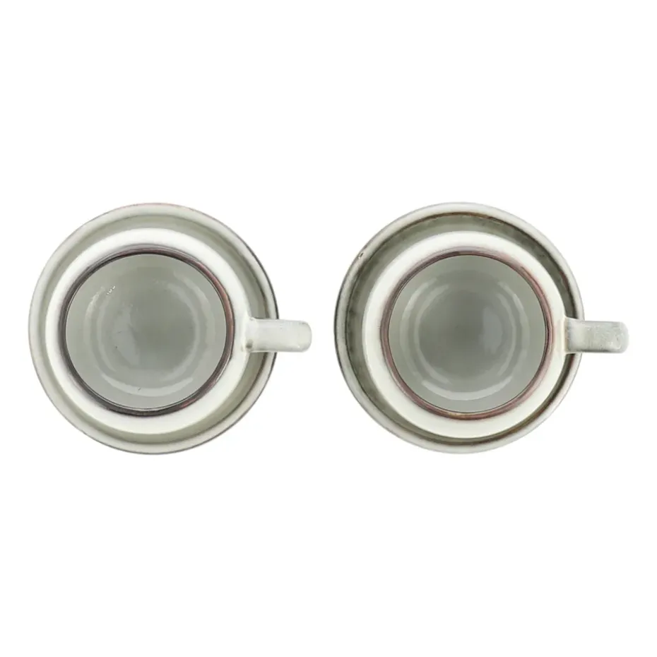 Amera espressokopje met schotel, White sands