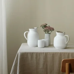 Amphora deksel voor thermoskan, Soft white-silver