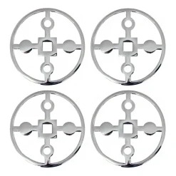 Anima Gemella glasonderzetters 4-pack, Vernikkeld messing