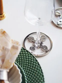 Anima Gemella glasonderzetters 4-pack, Vernikkeld messing