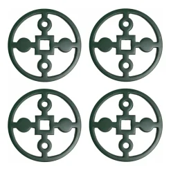 Anima Gemella glasonderzetters 4-pack, Groen