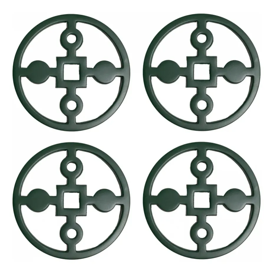 Anima Gemella glasonderzetters 4-pack, Groen