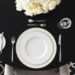 Anmut Gold bord Ø 27 cm, Wit