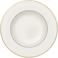 Anmut Gold diep bord, Wit