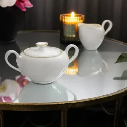 Anmut Gold suikerpot, Wit