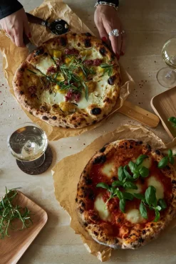 Astrid pizza- en quicheset, Bruin-zilver