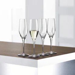 Authentis champagneglas 19 cl, 4 stuks, transparant