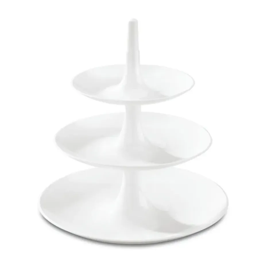 Babell koekjesschotel-etagère L, Cotton white