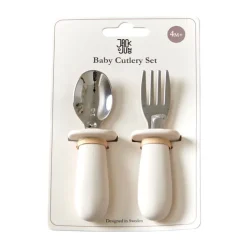 baby bestekset 2-delig, Cream