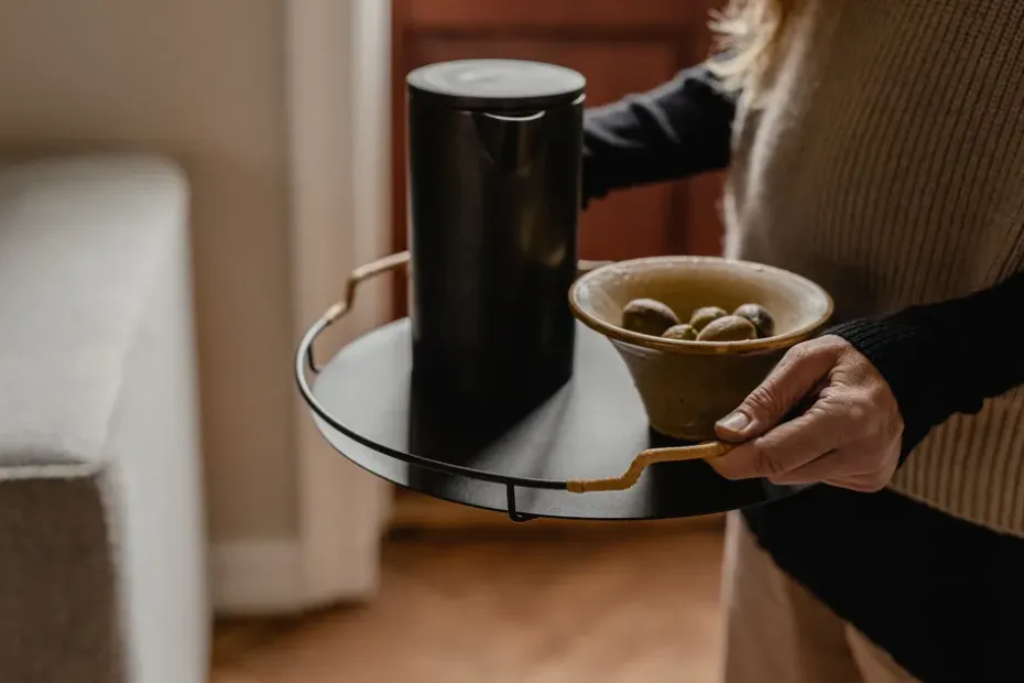 Balcony serveerschotel Ø36,5 cm, Zwart