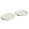Barro bord, Off-white, Ø24 cm 2-pack