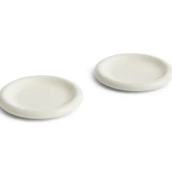 Barro bord, Off-white, Ø18 cm 2-pack