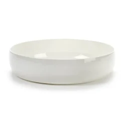 Base serveerschaal met lage rand wit, 24 cm