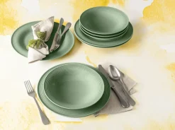Beat serviesset 12-delig, Groen