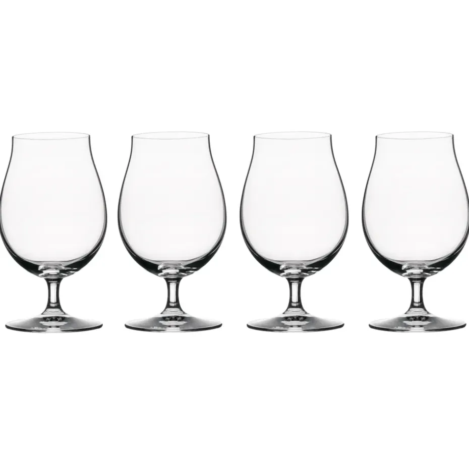 Beer Classics tulpvormig glas 44 cl, 4 stuks, transparant