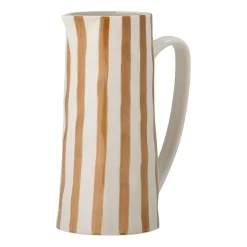 Begonia kan aardewerk 23,5 cm, Bruine strepen