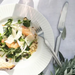 Bergen eetmes mat, Roestvrij staal