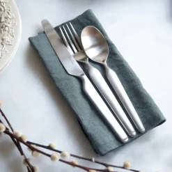 Bergen eetmes mat, Roestvrij staal