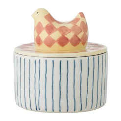 Biona schaal met deksel Ø11 cm, Roos