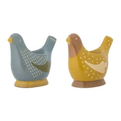 Birdy eierdop 2-pack, Blue-yellow