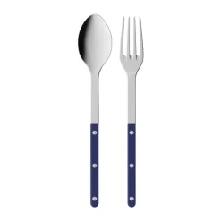 Bistrot solid serveerbestek 2-delig, Navy blue