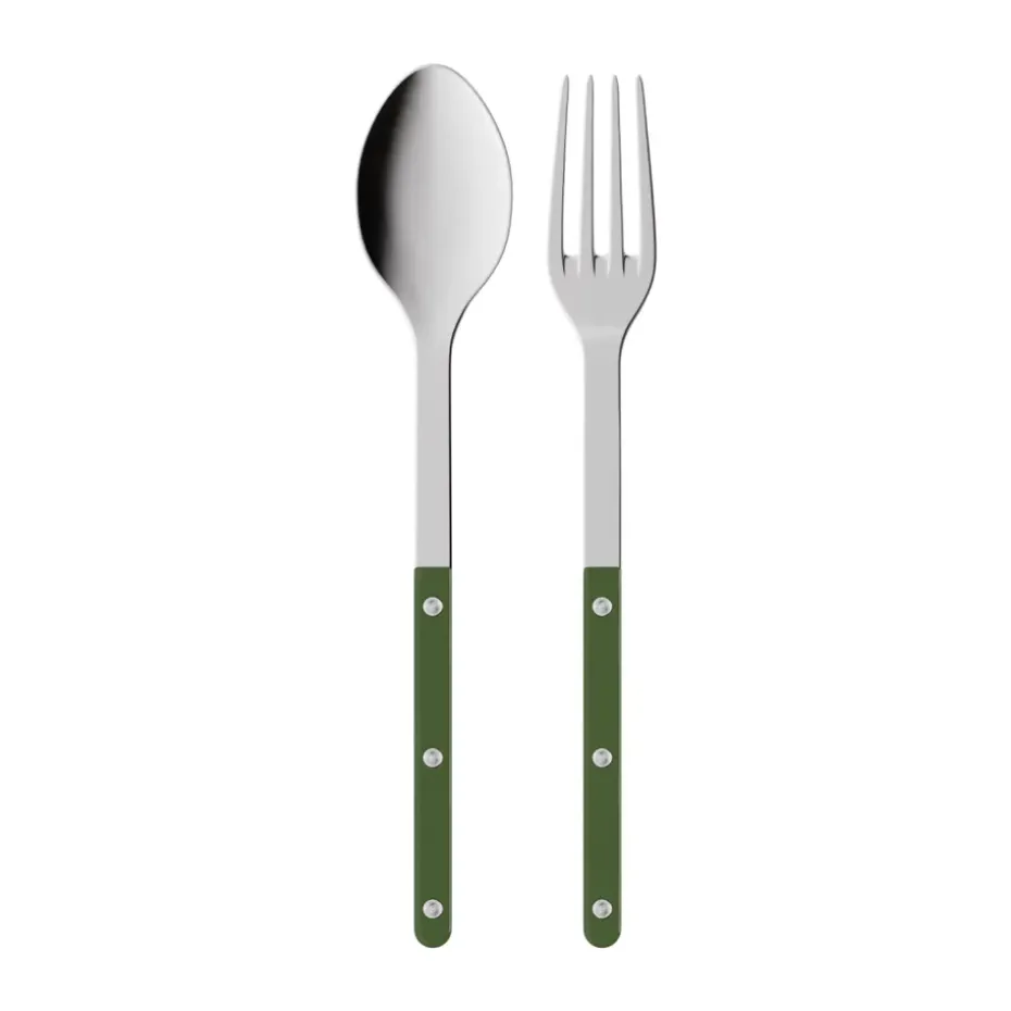 Bistrot solid serveerbestek 2-delig, Green