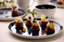 Bitz bord gastro Ø27 cm, Wit-donkerblauw