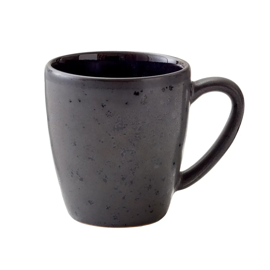 Bitz mok 19 cl zwart, Zwart-donkerblauw