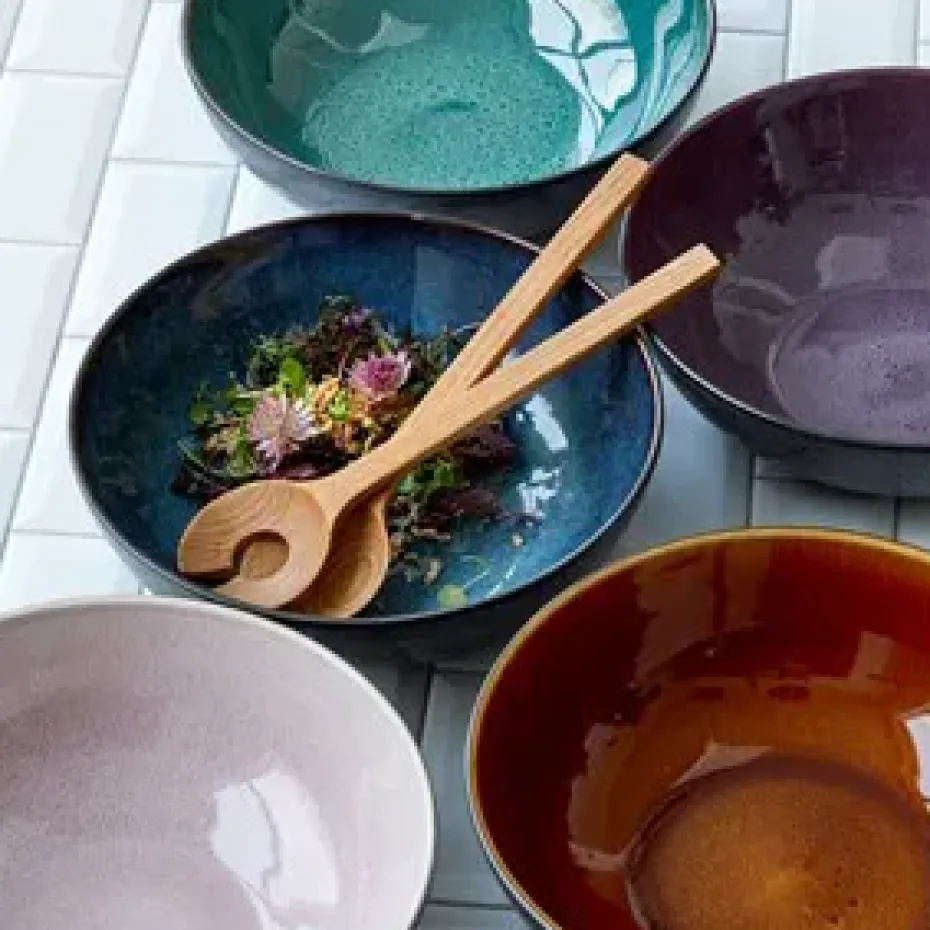 Bitz saladekom Ø30 cm, Grijs-roze