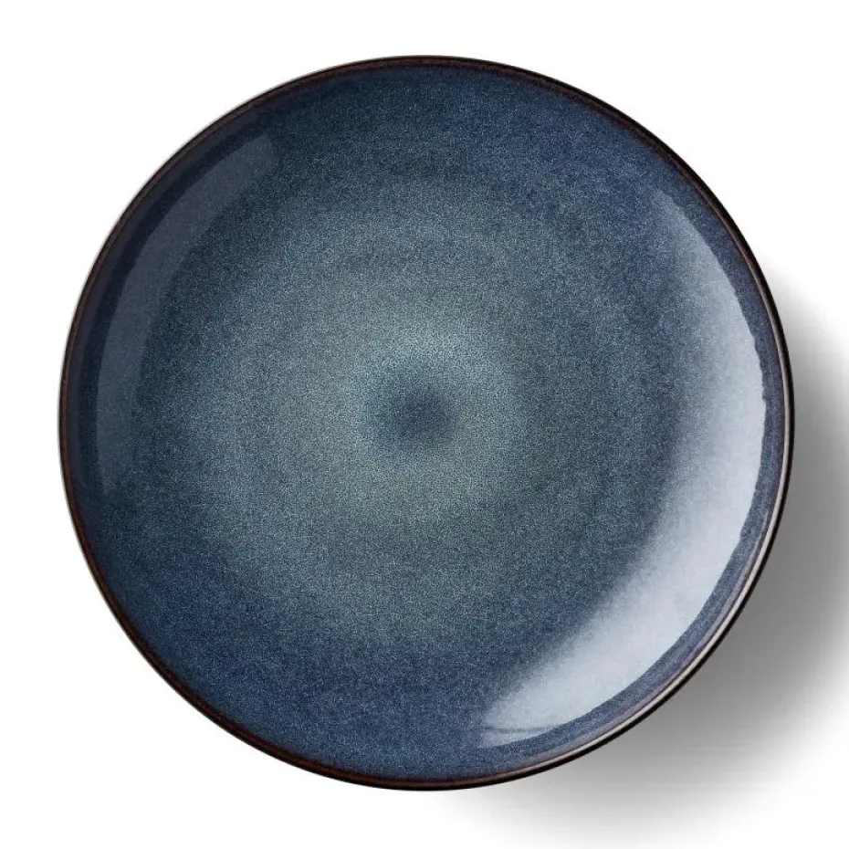 Bitz schaal Ø 40 cm zwart, Zwart-donkerblauw