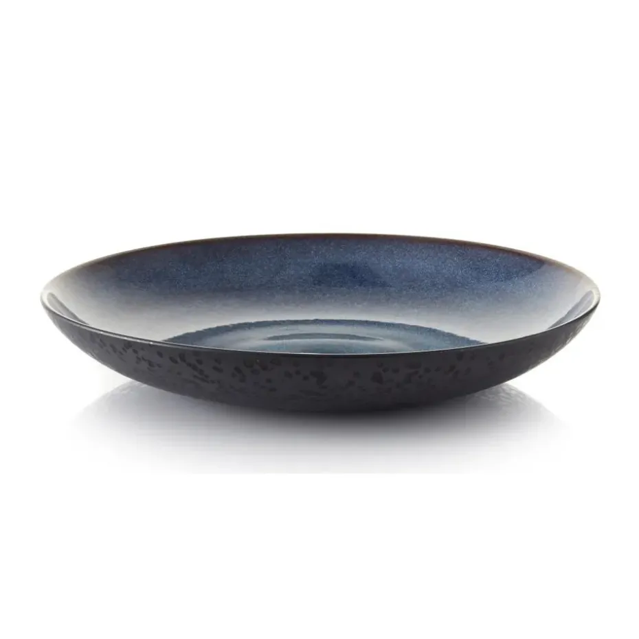 Bitz schaal Ø 40 cm zwart, Zwart-donkerblauw