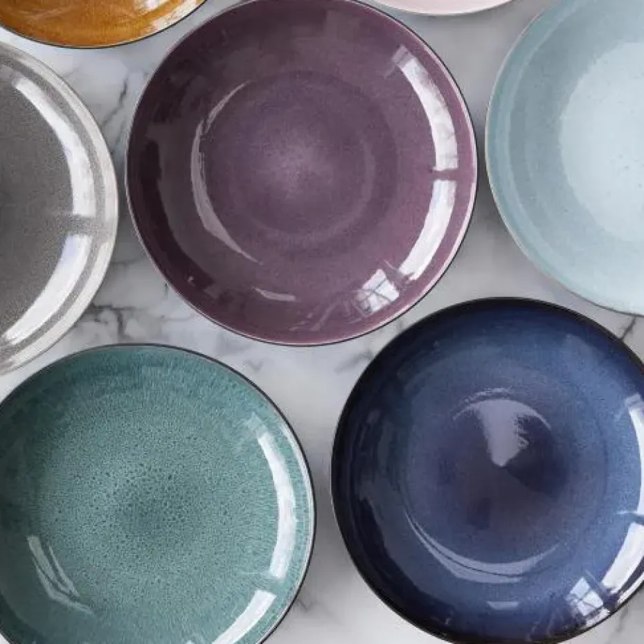 Bitz schaal Ø 40 cm zwart, Zwart-donkerblauw