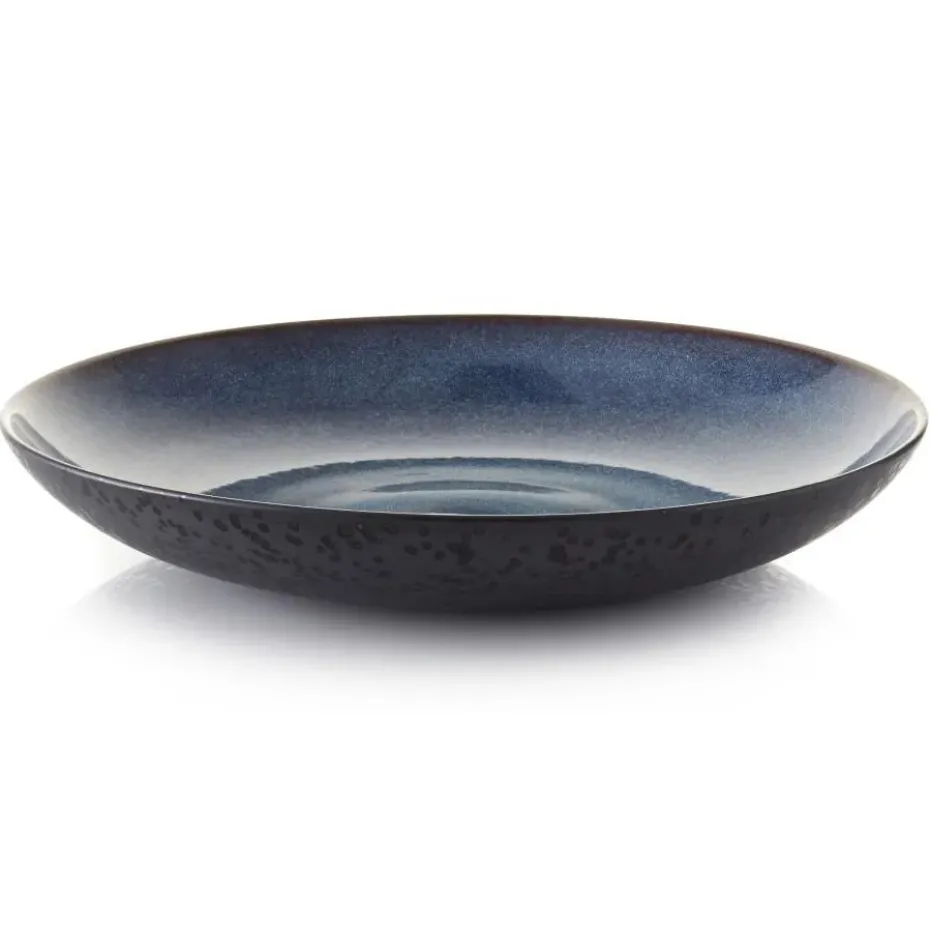 Bitz schaal Ø 40 cm zwart, Zwart-donkerblauw