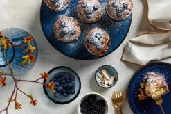 Bitz taartbord op voet Ø30 cm, Donkerblauw