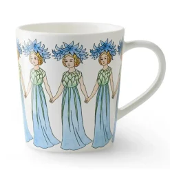 Blåklint mok met oor, 40 cl.