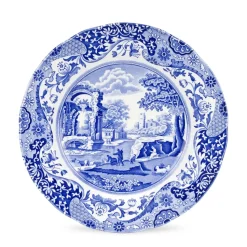 Blue Italian dinerbord, 27 cm