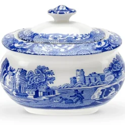 Blue Italian suikerpot met deksel, 25 cl