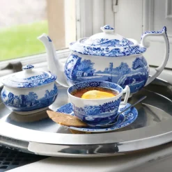 Blue Italian theepot, 1,1 l